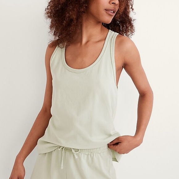 Madewell Raw-Edge Pajama Tank - Picture 2 of 5